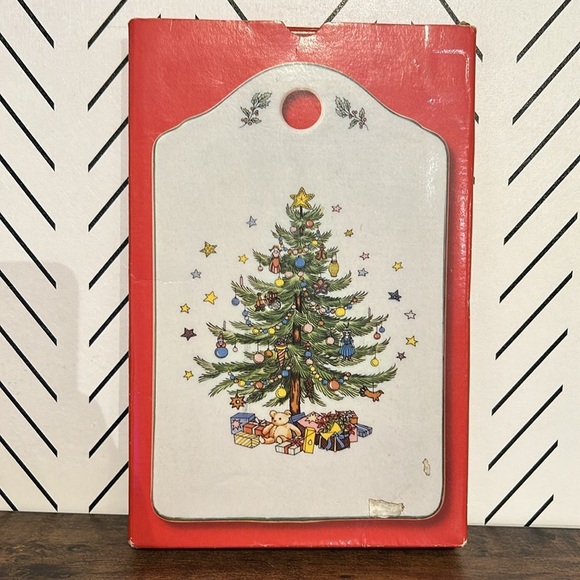 Nikko Christmas Christmastime Tree Ceramic Cheese Board Wall Decor Japan Holiday - Picture 7 of 8